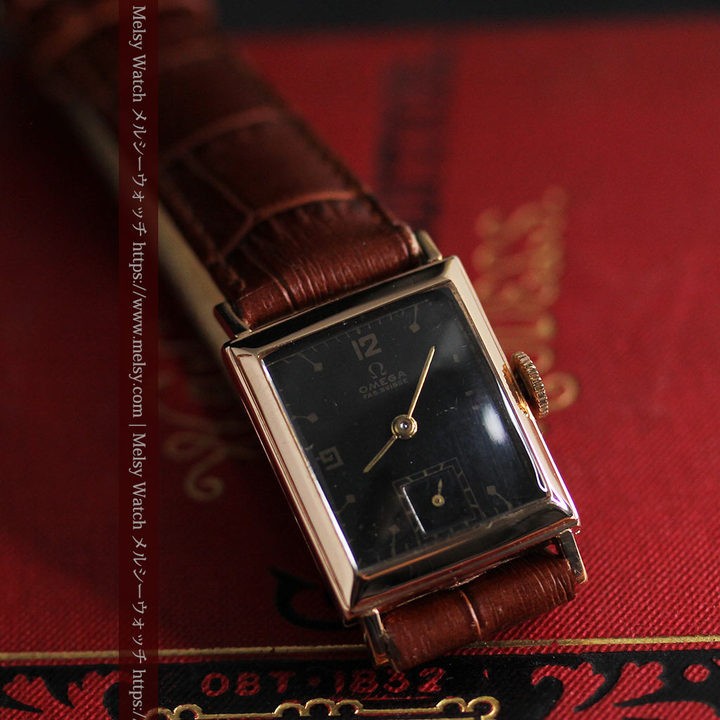 オメガのアンティーク腕時計 【1943年製】ブラック＆ローズ