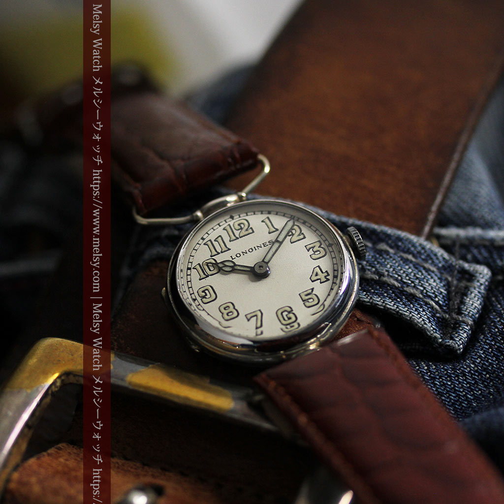 8,840円アンティーク腕時計　1915年　銀製　Swift　トレンチウオッチ