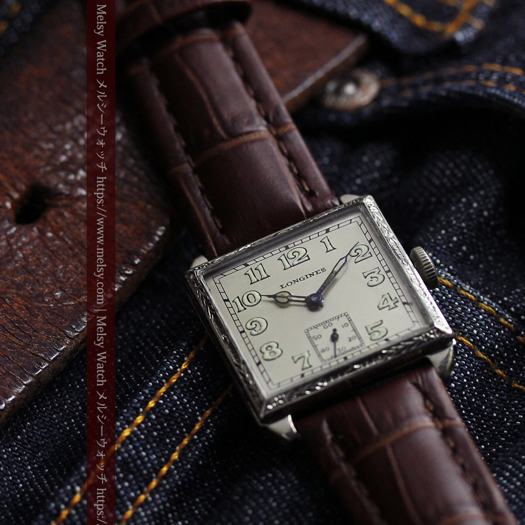 ロンジン 懐中時計 アンティーク 腕時計 1950年代 手巻き スクエア