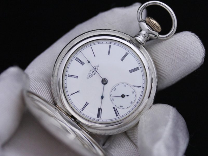 100年前 エルジン 懐中時計 アンティーク ウォッチ - 時計