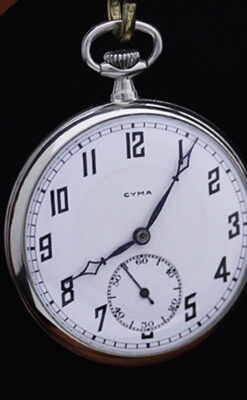 シーマ 素朴なアンティーク懐中時計 【1920年製】