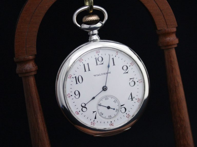 動作品】商館時計/WALTHAM/ウォルサム/銀両蓋側/1900年 - 時計